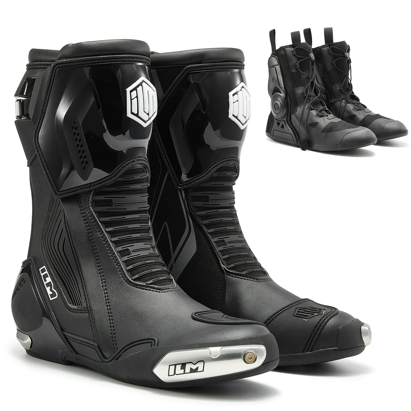 ILM Motorcycle Racing Boots Ventilated Anti Slip Protective Gear
