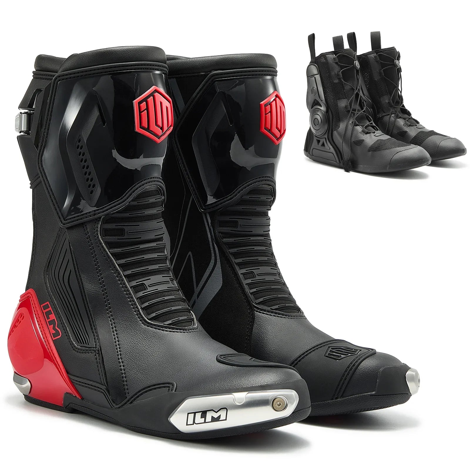 ILM Motorcycle Racing Boots Ventilated Anti Slip Protective Gear