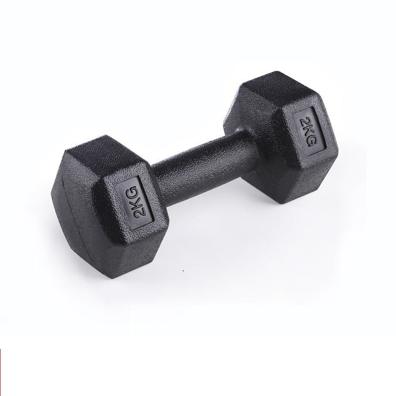 Rubberized Dumbbells for Home Arm Muscle Strength Training Workout Equipment