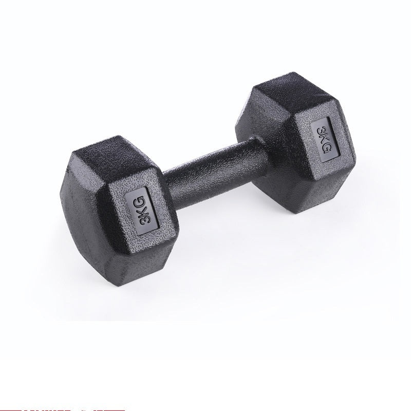 Rubberized Dumbbells for Home Arm Muscle Strength Training Workout Equipment