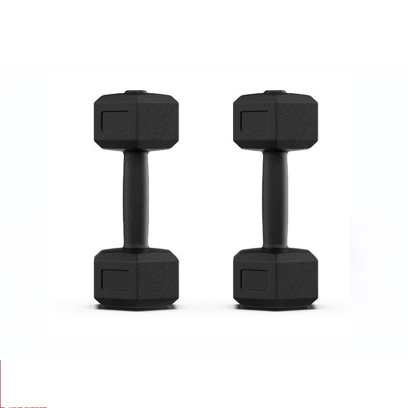 Rubberized Dumbbells for Home Arm Muscle Strength Training Workout Equipment