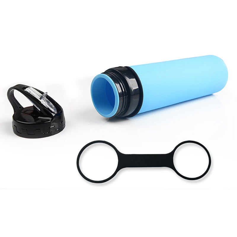 Foldable Silicone Sports Water Bottle Outdoor Riding Cup