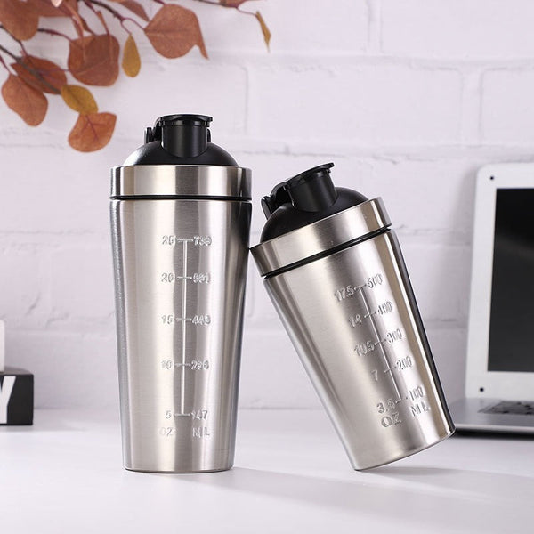 Stainless Steel Protein Shaker Bottle Sports Cup Lid