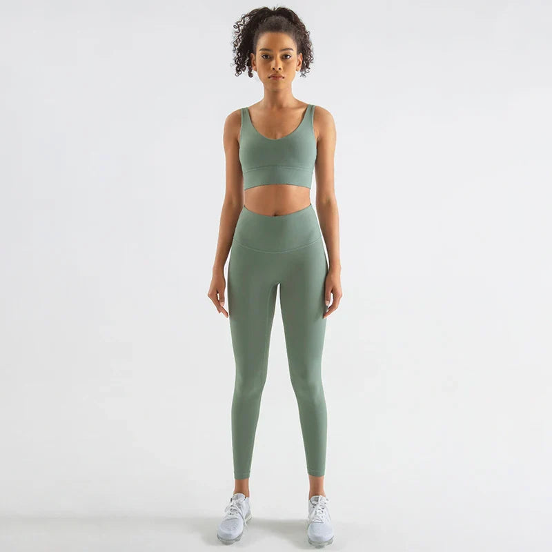 Women Activewear Set Fitness Workout Gym Sports Clothing Outfit