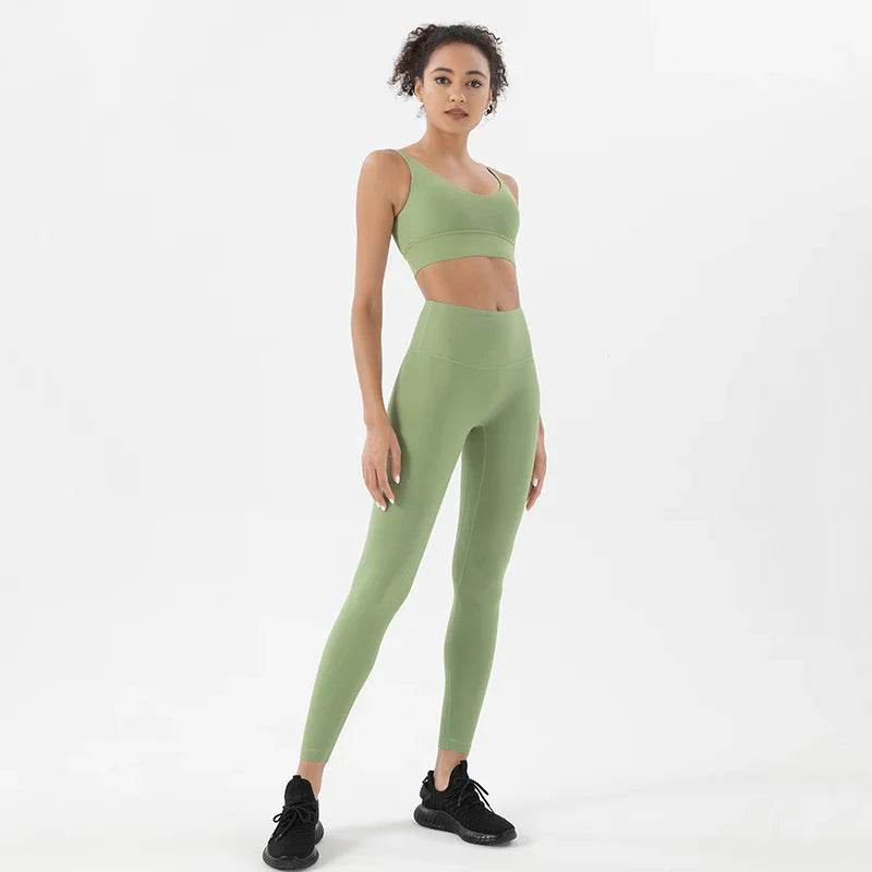 Women Activewear Set Fitness Workout Gym Sports Clothing Outfit