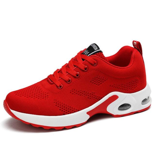 Women Athletic Platform Sneakers Breathable Height Increasing Running Shoes