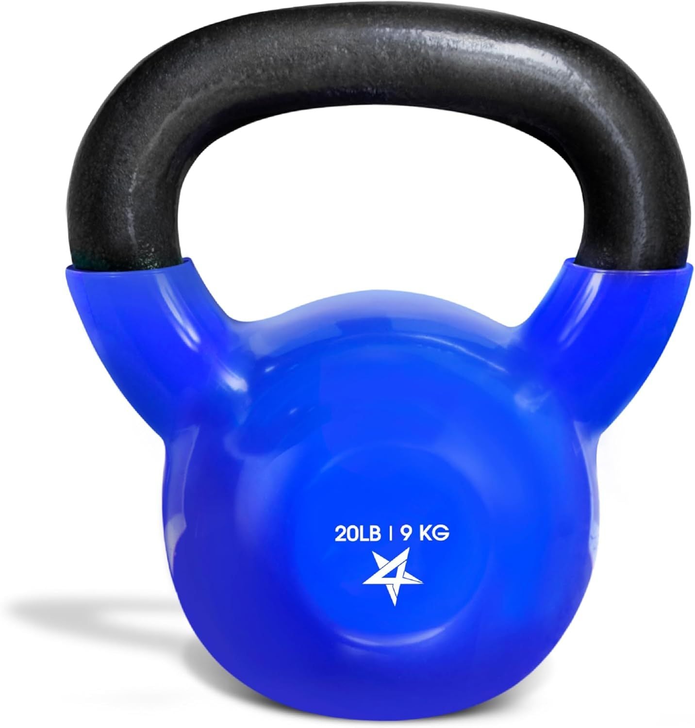 Vinyl Coated Cast Iron Kettlebell Strength Training Home Gym Equipment