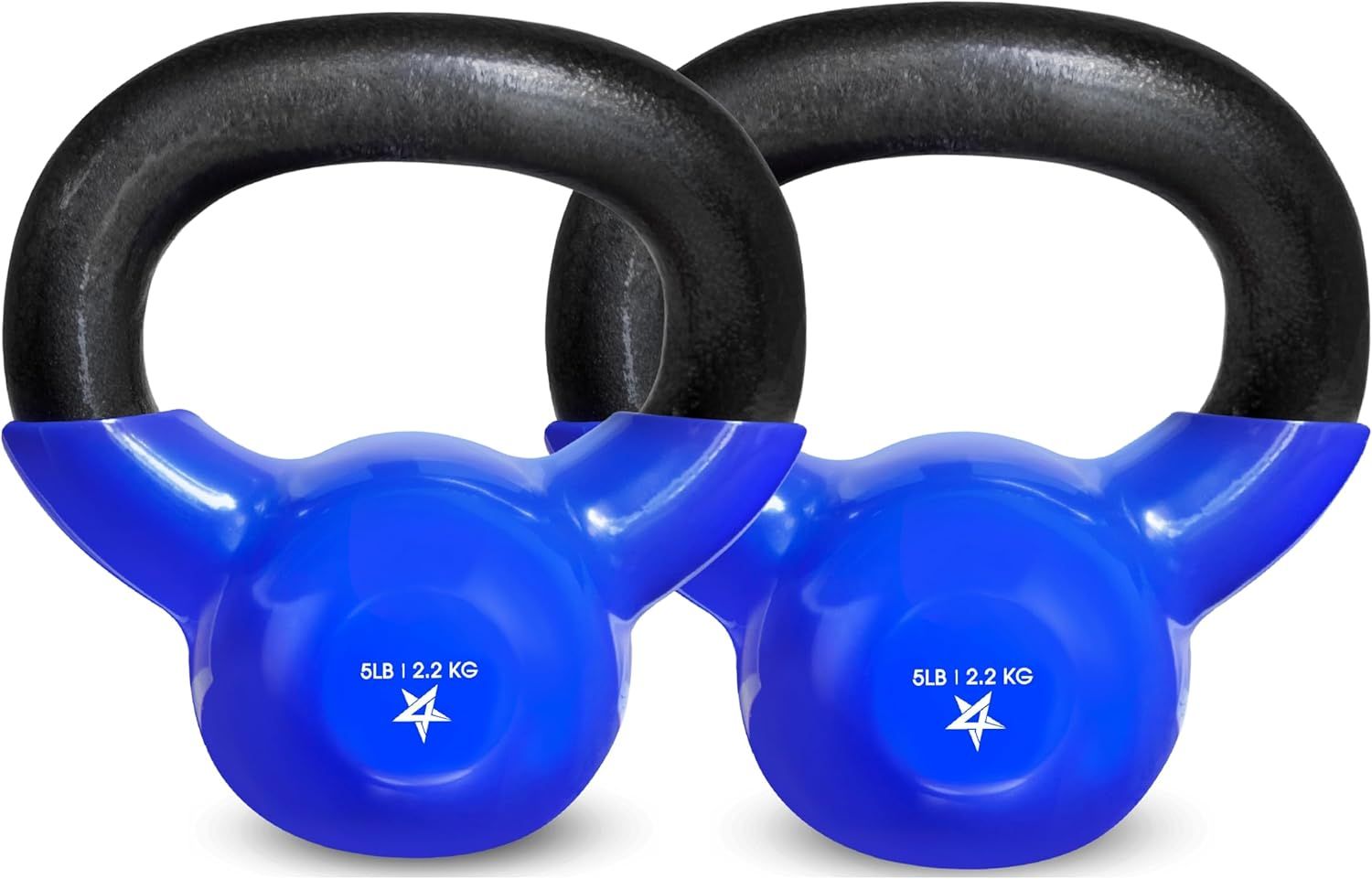 Vinyl Coated Cast Iron Kettlebell Strength Training Home Gym Equipment