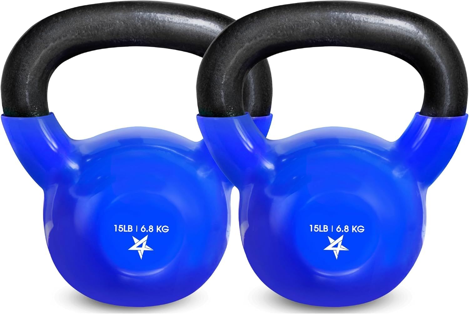Vinyl Coated Cast Iron Kettlebell Strength Training Home Gym Equipment