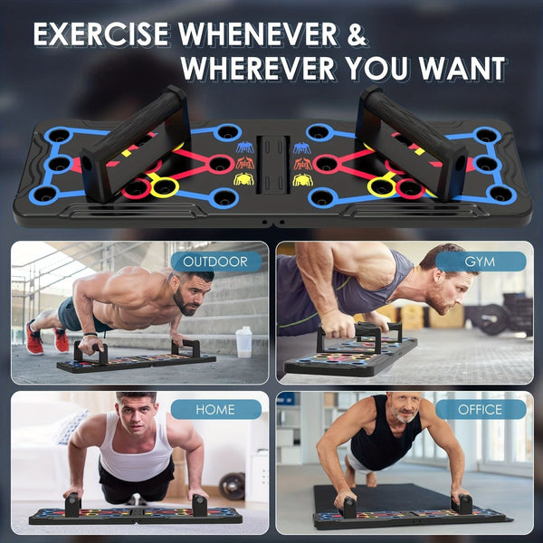 Foldable 20-in-1 Push Up Board Chest Training Equipment