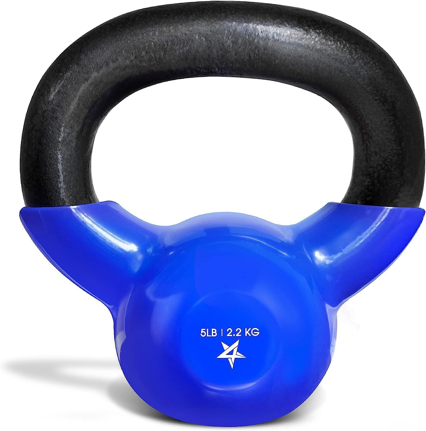 Vinyl Coated Cast Iron Kettlebell Strength Training Home Gym Equipment