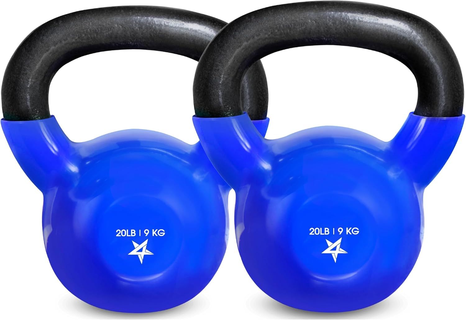 Vinyl Coated Cast Iron Kettlebell Strength Training Home Gym Equipment