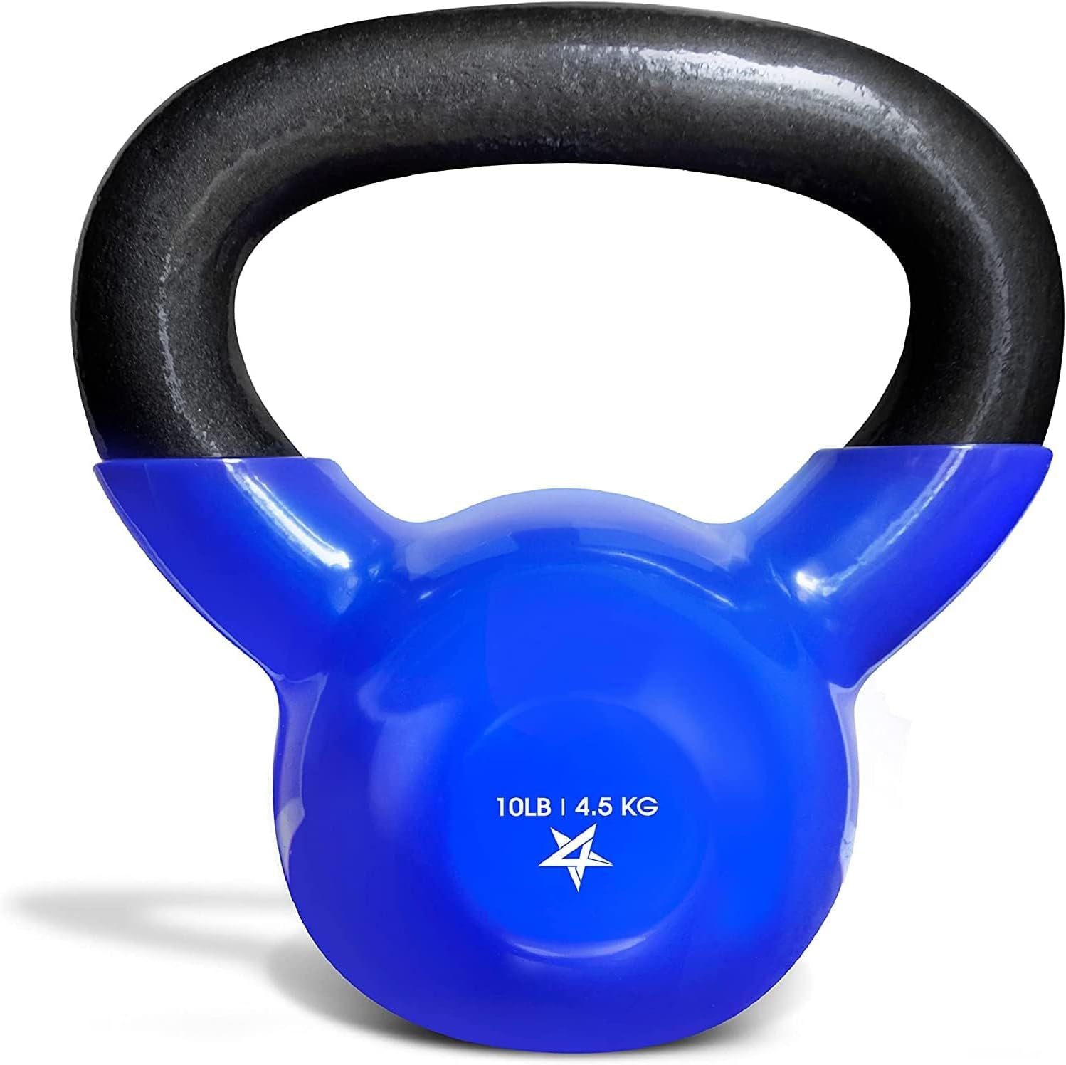 Vinyl Coated Cast Iron Kettlebell Strength Training Home Gym Equipment