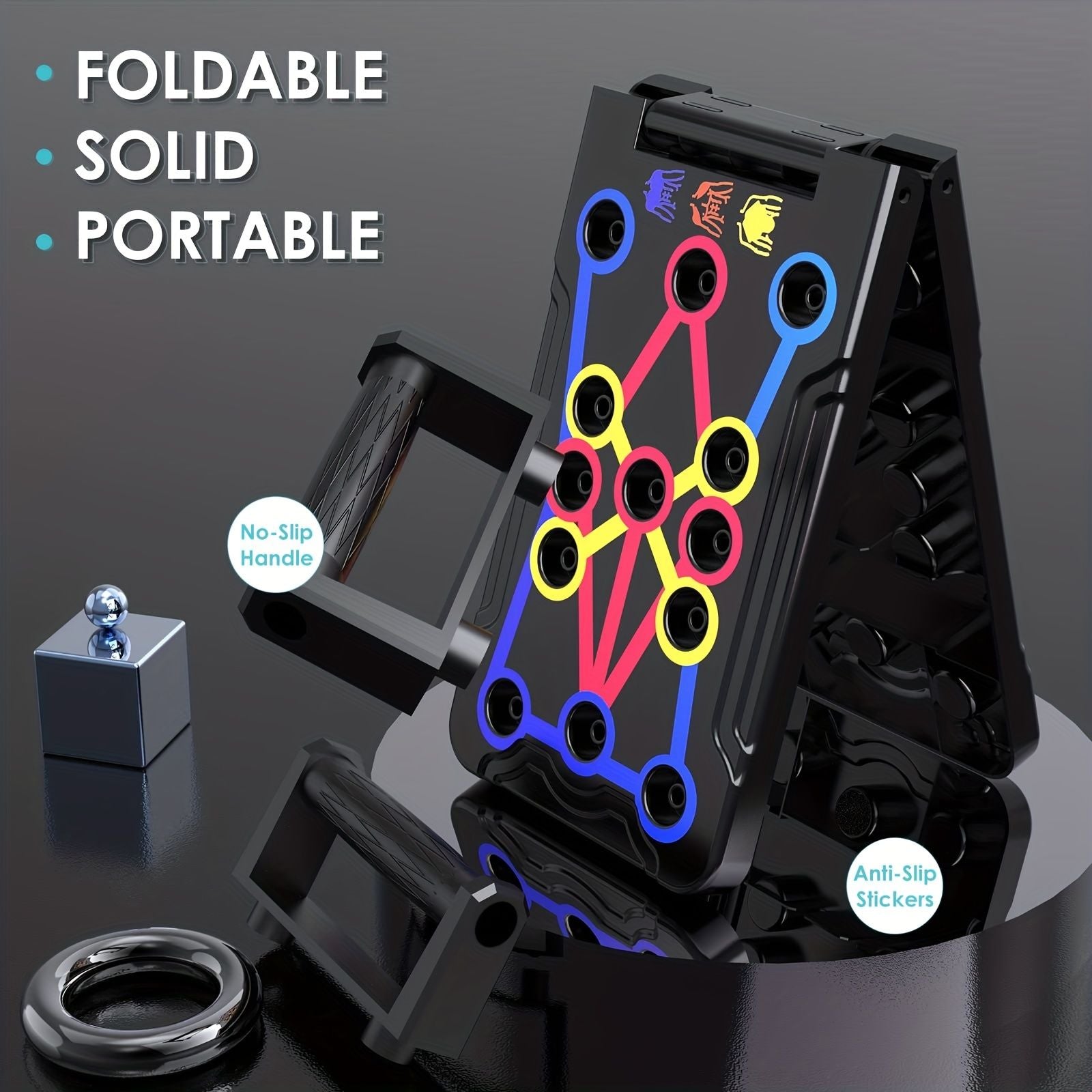 Foldable 20-in-1 Push Up Board Chest Training Equipment