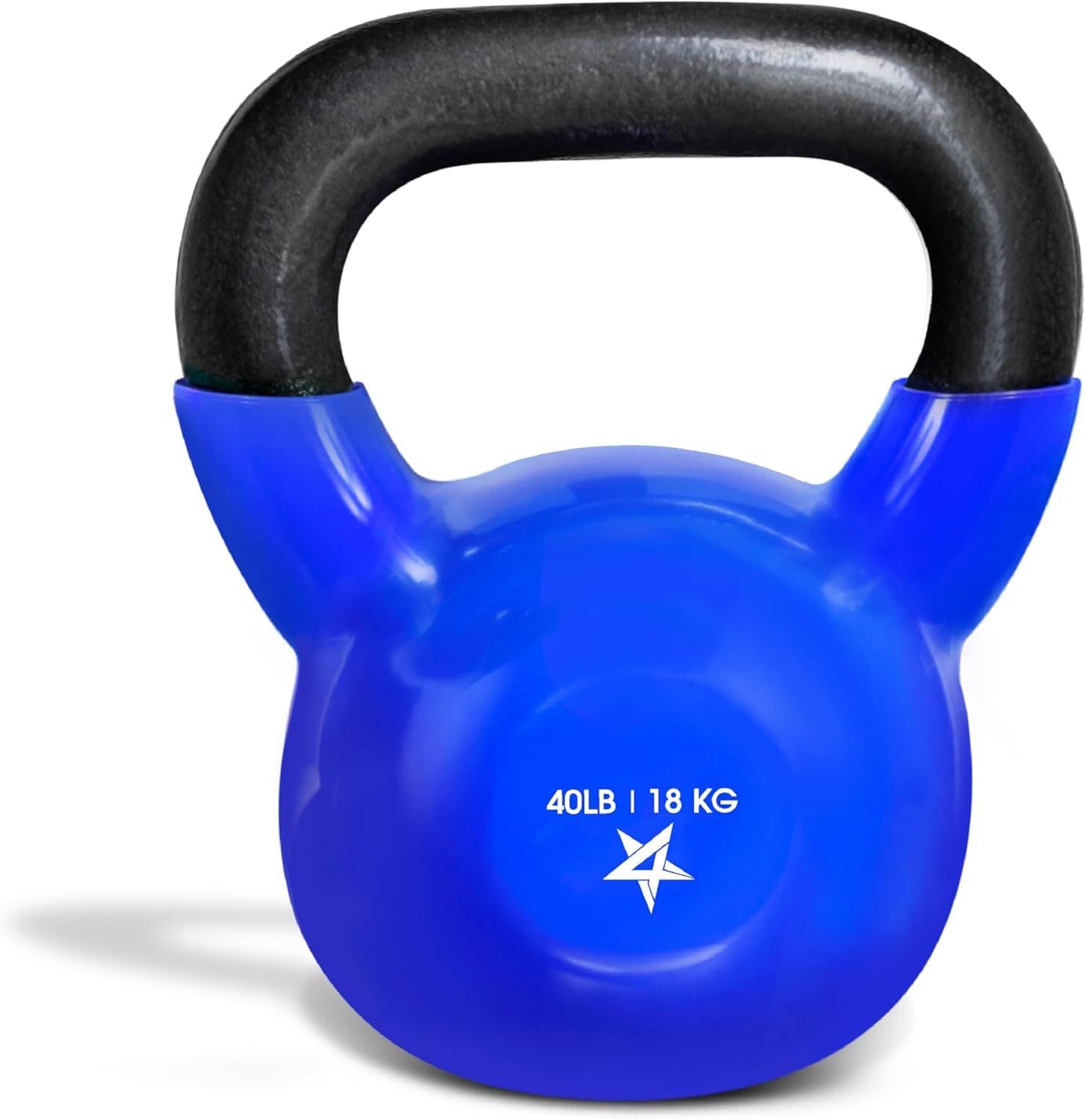Vinyl Coated Cast Iron Kettlebell Strength Training Home Gym Equipment