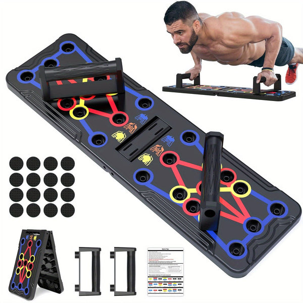 Foldable 20-in-1 Push Up Board Chest Training Equipment