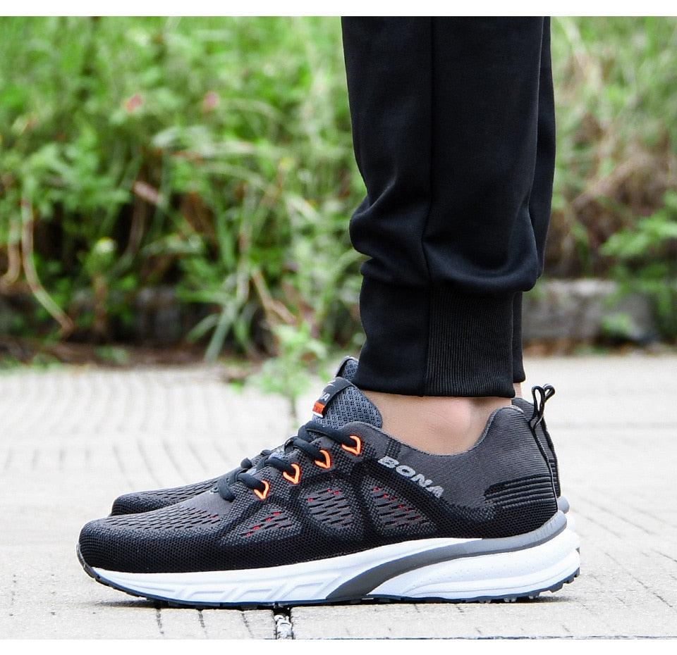 Men Mesh Lightweight Running Sport Sneakers Breathable Non Slip