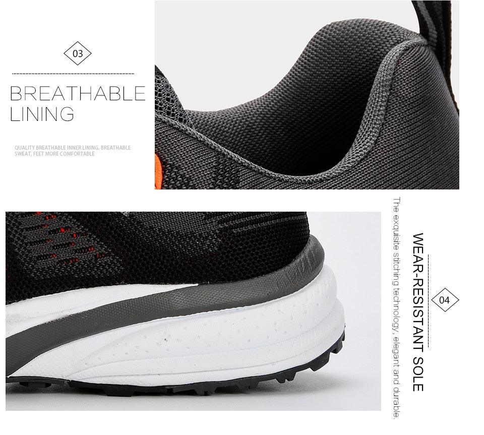 Men Mesh Lightweight Running Sport Sneakers Breathable Non Slip