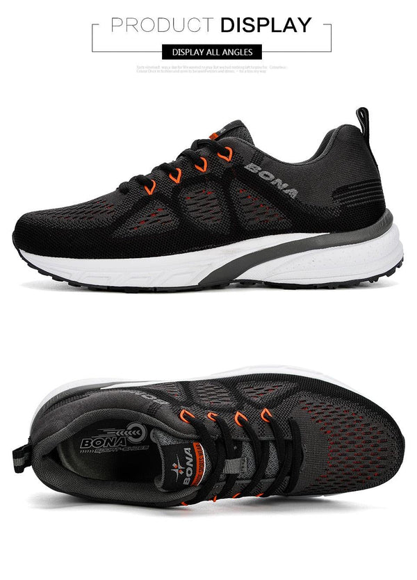 Men Mesh Lightweight Running Sport Sneakers Breathable Non Slip