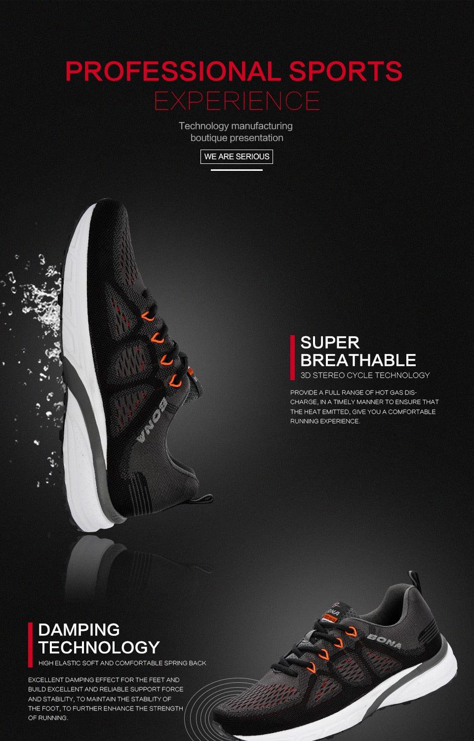 Men Mesh Lightweight Running Sport Sneakers Breathable Non Slip