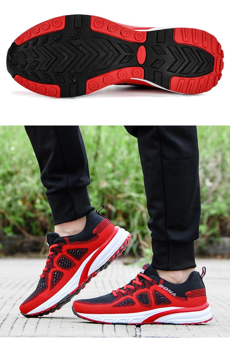 Men Mesh Lightweight Running Sport Sneakers Breathable Non Slip