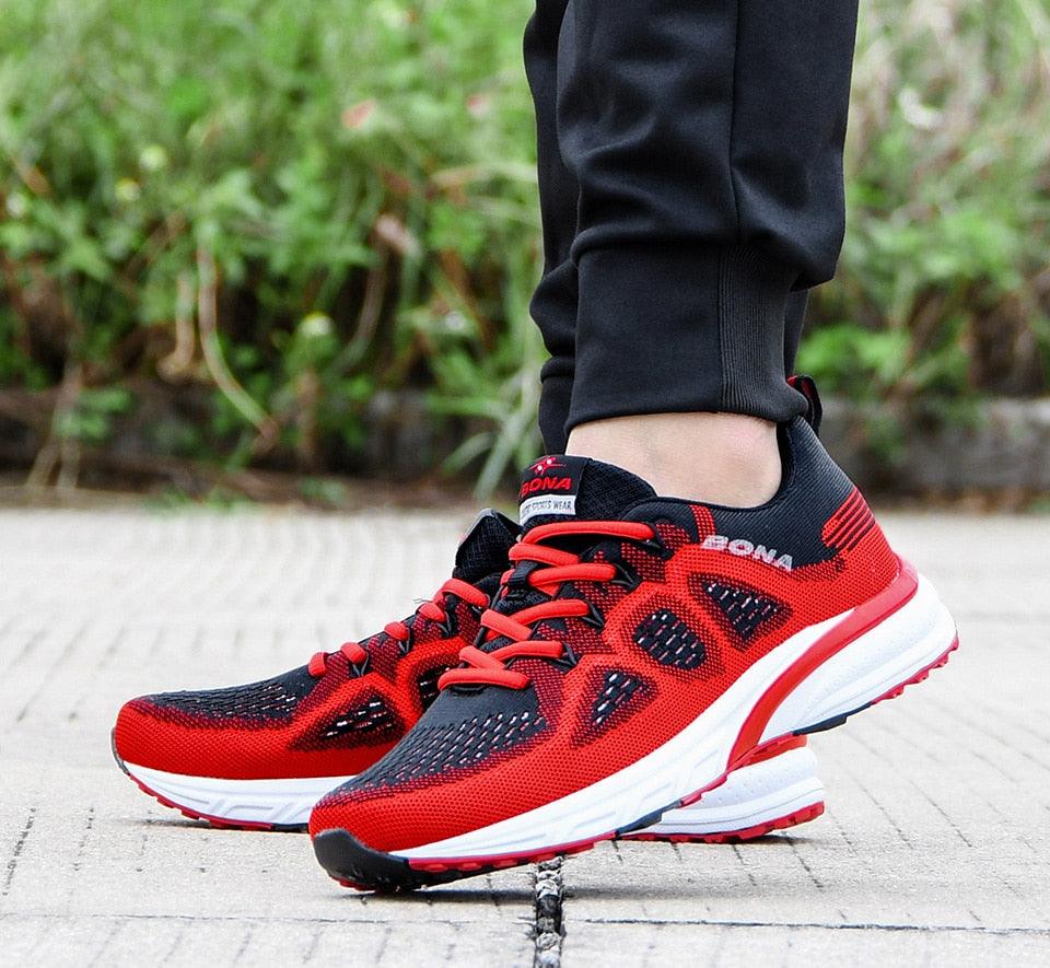 Men Mesh Lightweight Running Sport Sneakers Breathable Non Slip
