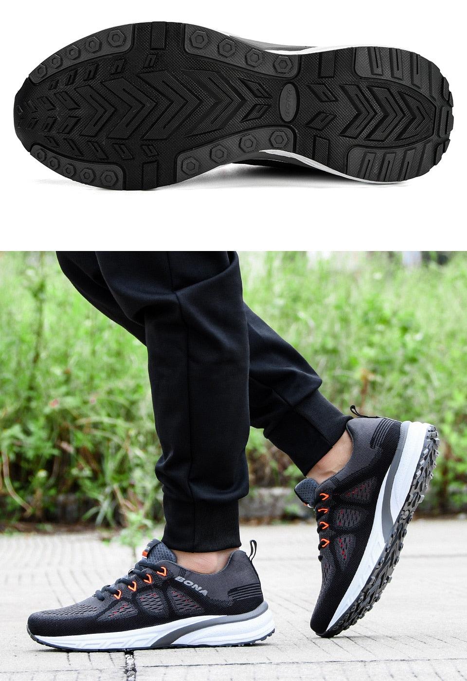 Men Mesh Lightweight Running Sport Sneakers Breathable Non Slip