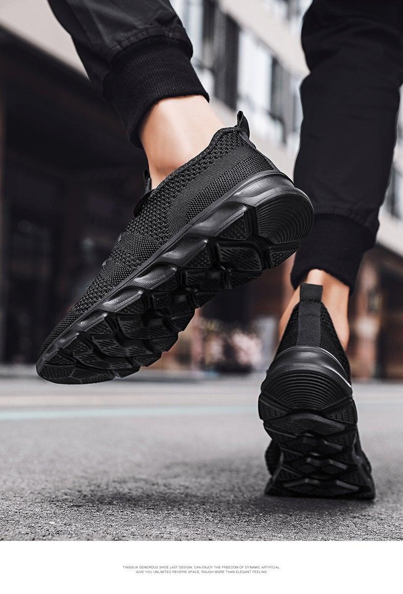 Men Lightweight Running Shoes Breathable Casual Anti Slip Sneakers