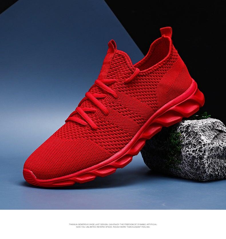 Men Lightweight Running Shoes Breathable Casual Anti Slip Sneakers