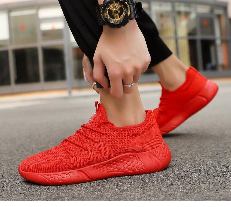 Men Lightweight Running Shoes Breathable Casual Anti Slip Sneakers