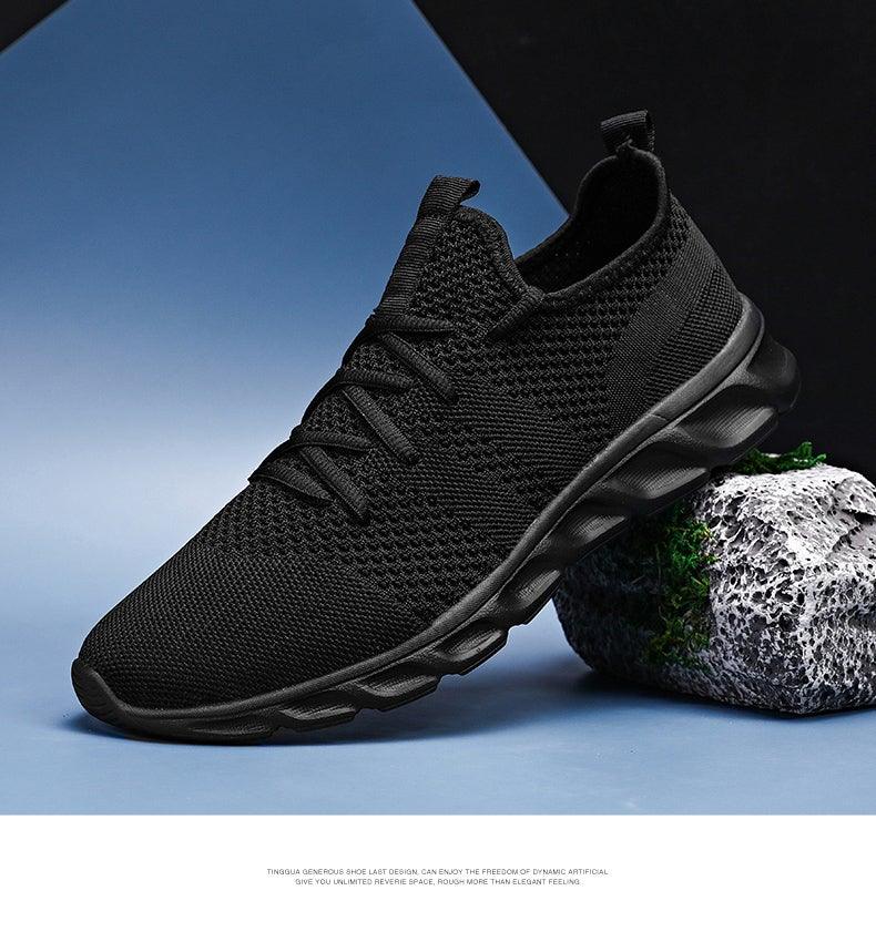Men Lightweight Running Shoes Breathable Casual Anti Slip Sneakers