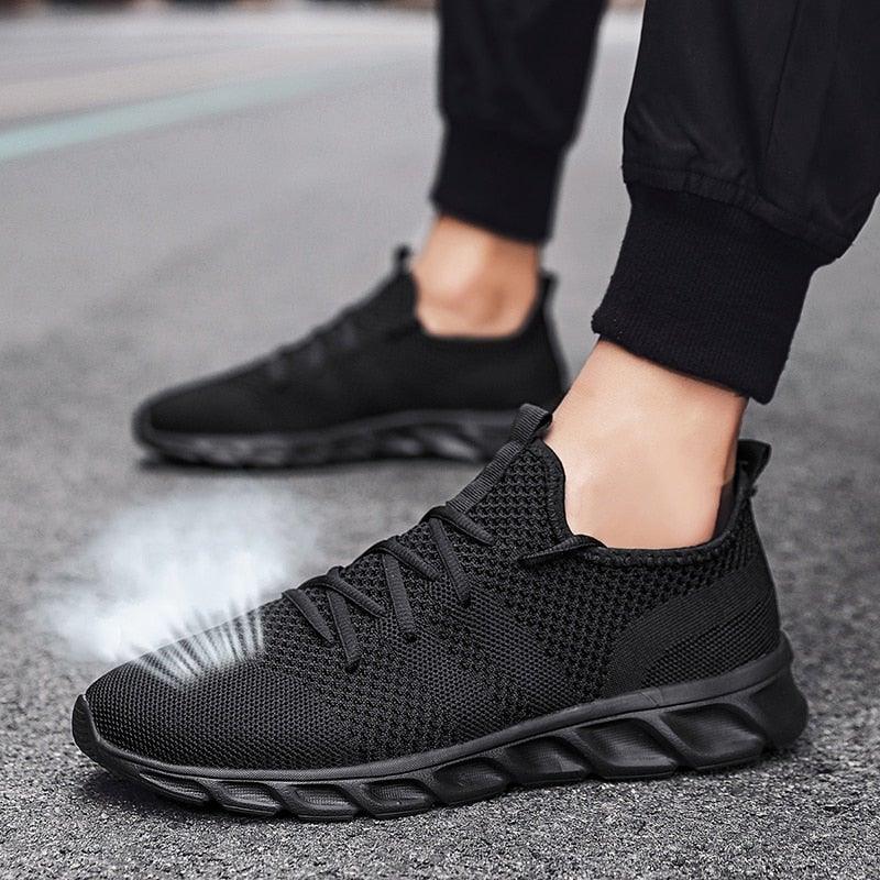Men Lightweight Running Shoes Breathable Casual Anti Slip Sneakers
