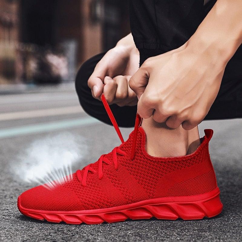 Men Lightweight Running Shoes Breathable Casual Anti Slip Sneakers