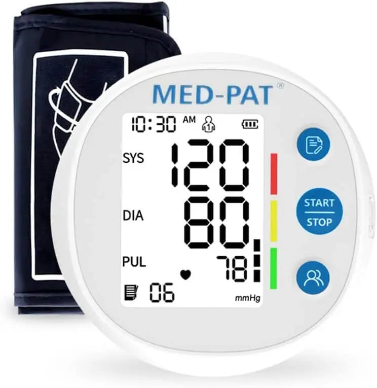 Med-Pat BP-R Round Automatic Digital Blood Pressure Monitor