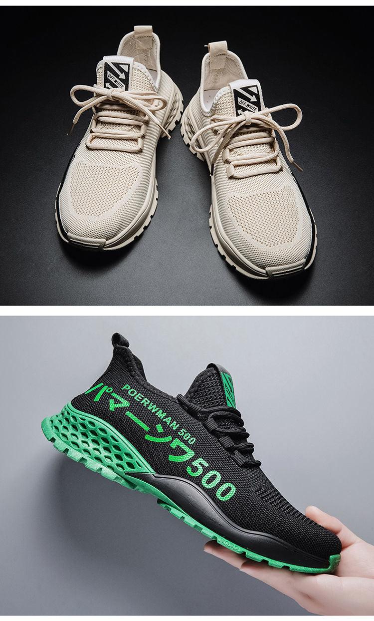 Men Lightweight Summer Running Shoes Breathable Slip On Sneakers