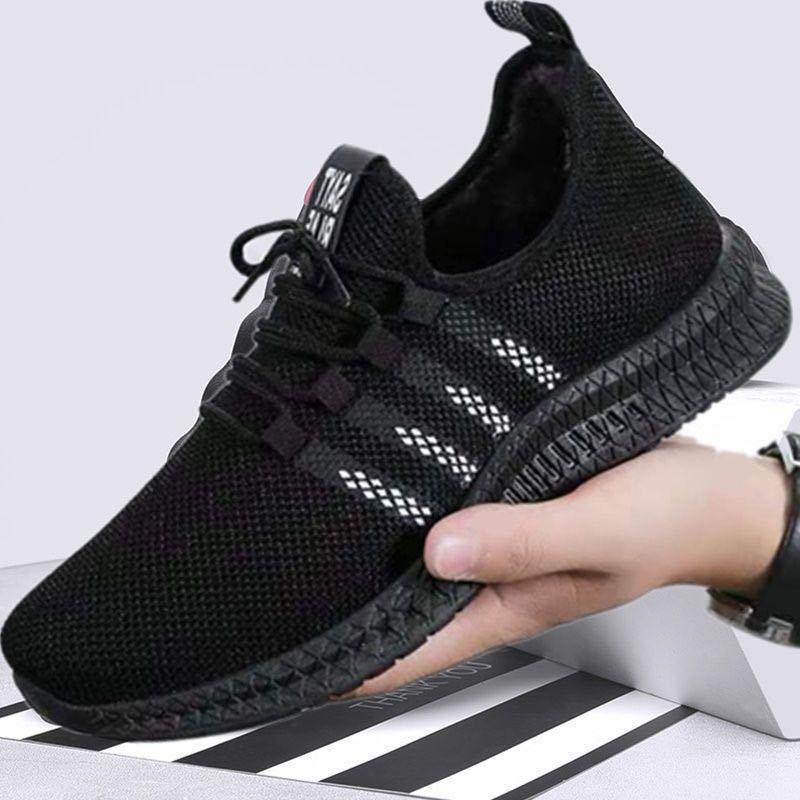 Men Lightweight Summer Running Shoes Breathable Slip On Sneakers