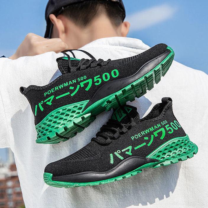 Men Lightweight Summer Running Shoes Breathable Slip On Sneakers