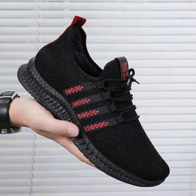 Men Lightweight Summer Running Shoes Breathable Slip On Sneakers