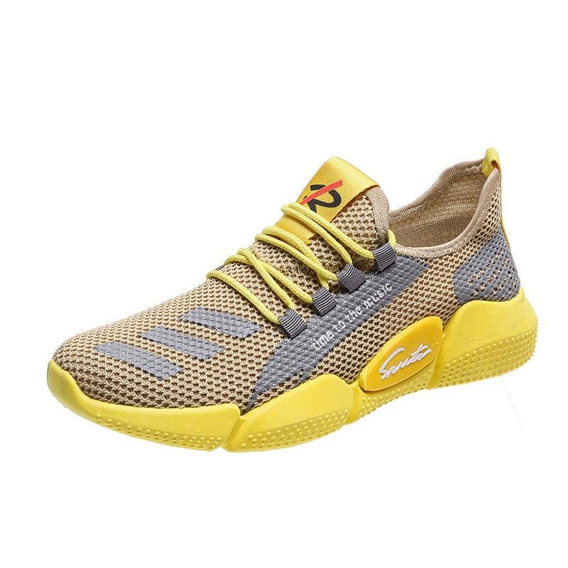 Men Lightweight Summer Running Shoes Breathable Slip On Sneakers
