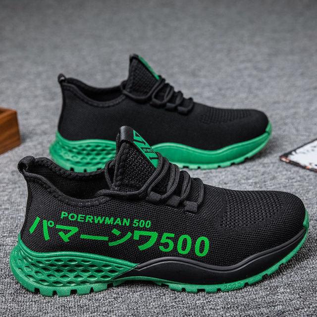 Men Lightweight Summer Running Shoes Breathable Slip On Sneakers