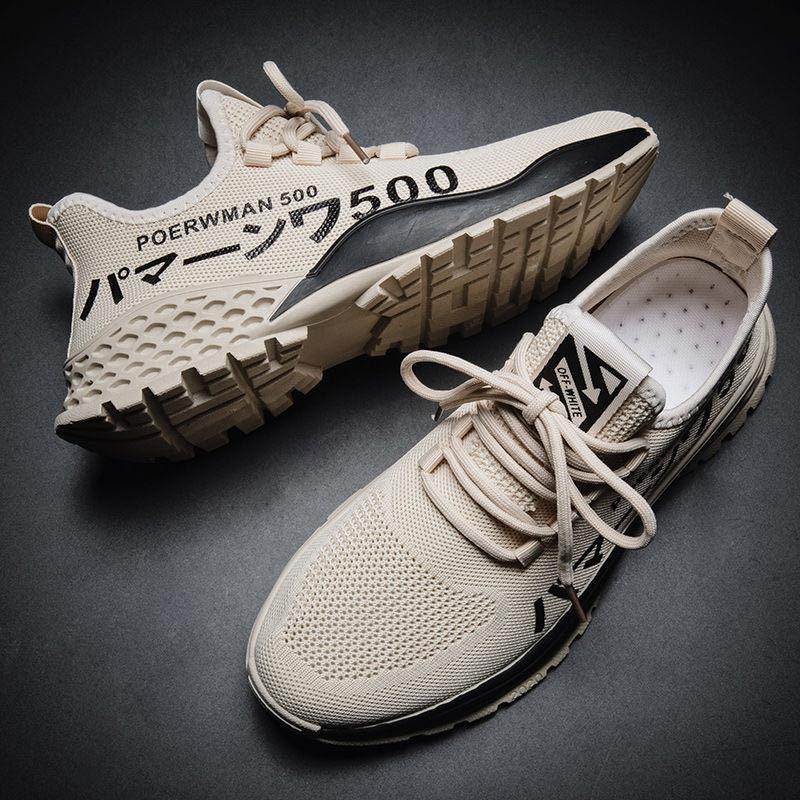 Men Lightweight Summer Running Shoes Breathable Slip On Sneakers