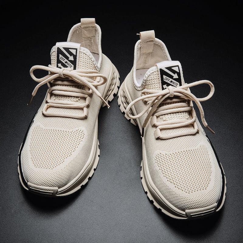 Men Lightweight Summer Running Shoes Breathable Slip On Sneakers