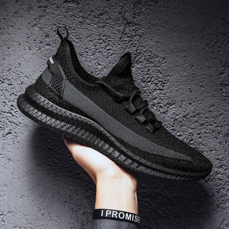 Men Lightweight Summer Running Shoes Breathable Slip On Sneakers