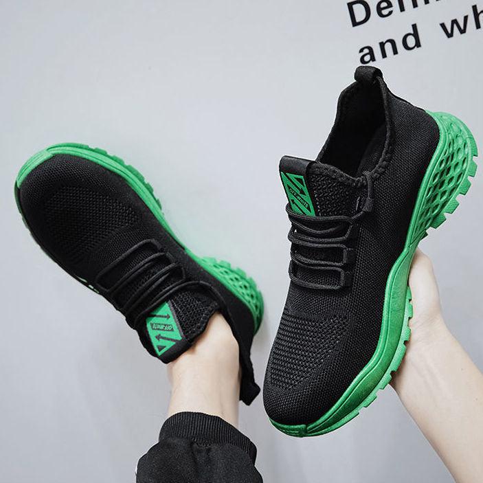 Men Lightweight Summer Running Shoes Breathable Slip On Sneakers