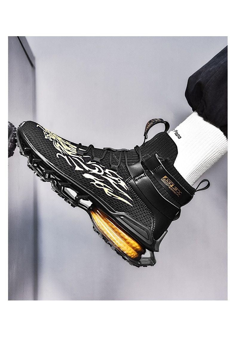 Men Casual Luxury White Running Shoes Non Slip Sneakers