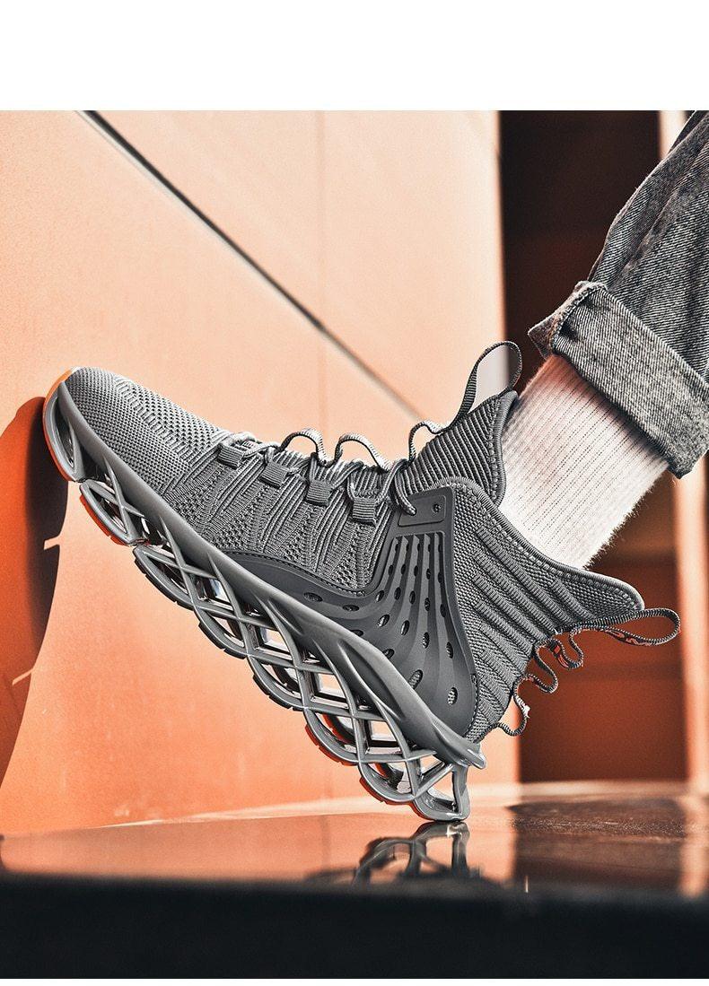 Men Casual Luxury White Running Shoes Non Slip Sneakers