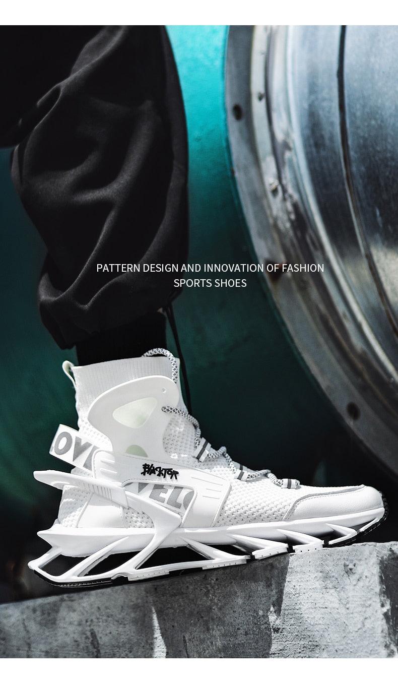 Men Casual Luxury White Running Shoes Non Slip Sneakers
