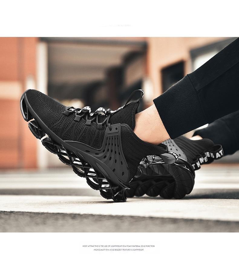 Men Casual Luxury White Running Shoes Non Slip Sneakers