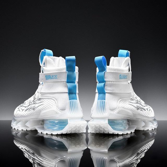 Men Casual Luxury White Running Shoes Non Slip Sneakers