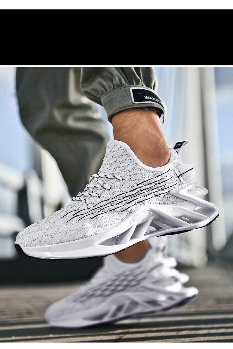 Men Casual Luxury White Running Shoes Non Slip Sneakers